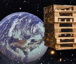 Satelliten aus Holz